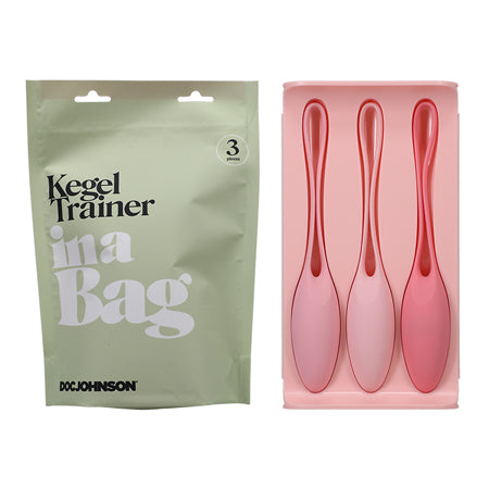 Doc Johnson In A Bag Kegel Trainer Set Silicone Pink