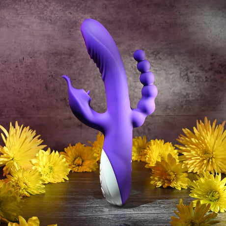 Evolved Lick Me  Dual Entry Triple Stimulator Rechargeable Vibrator