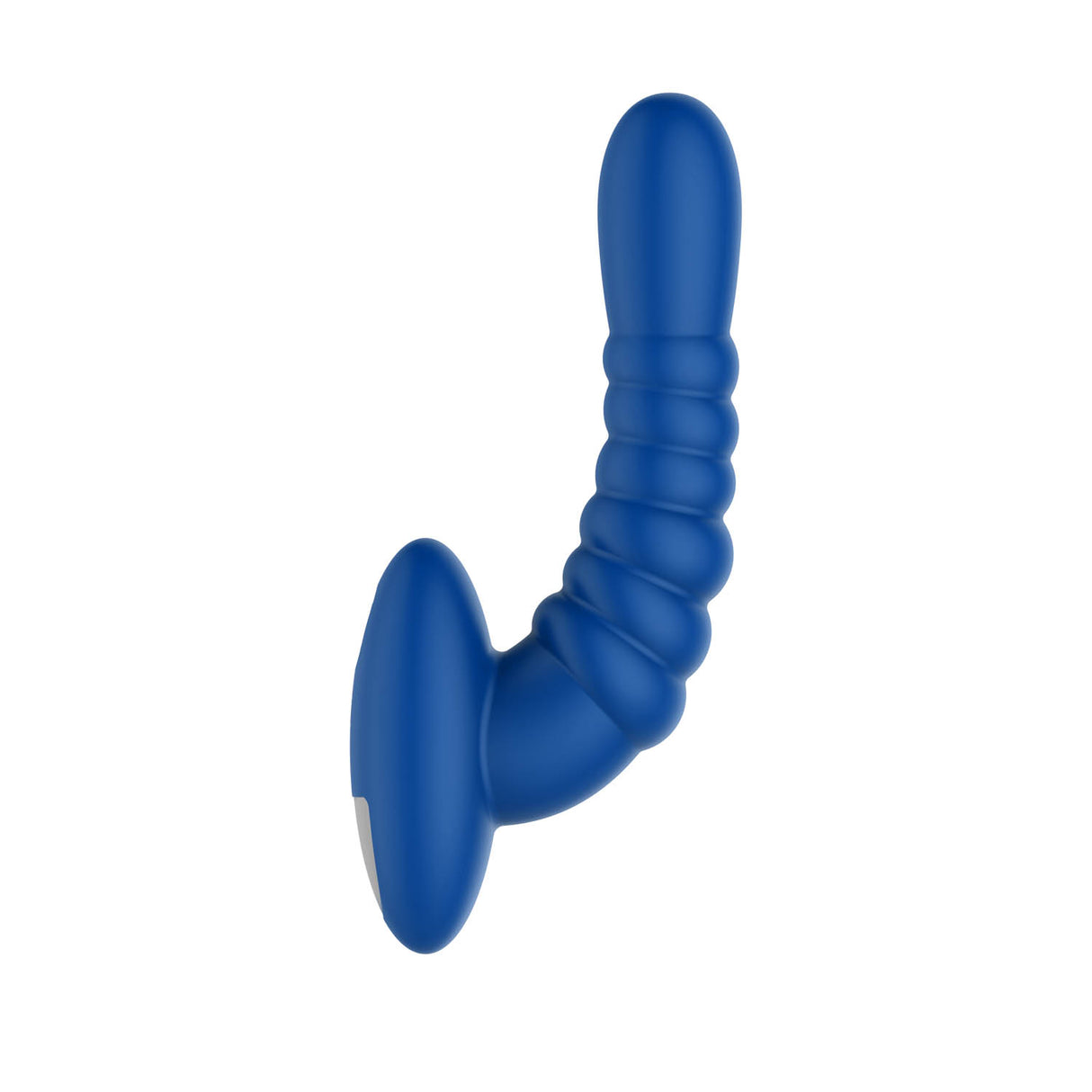 Forto Ribbed Pro Vibrating Massager Blue - Black