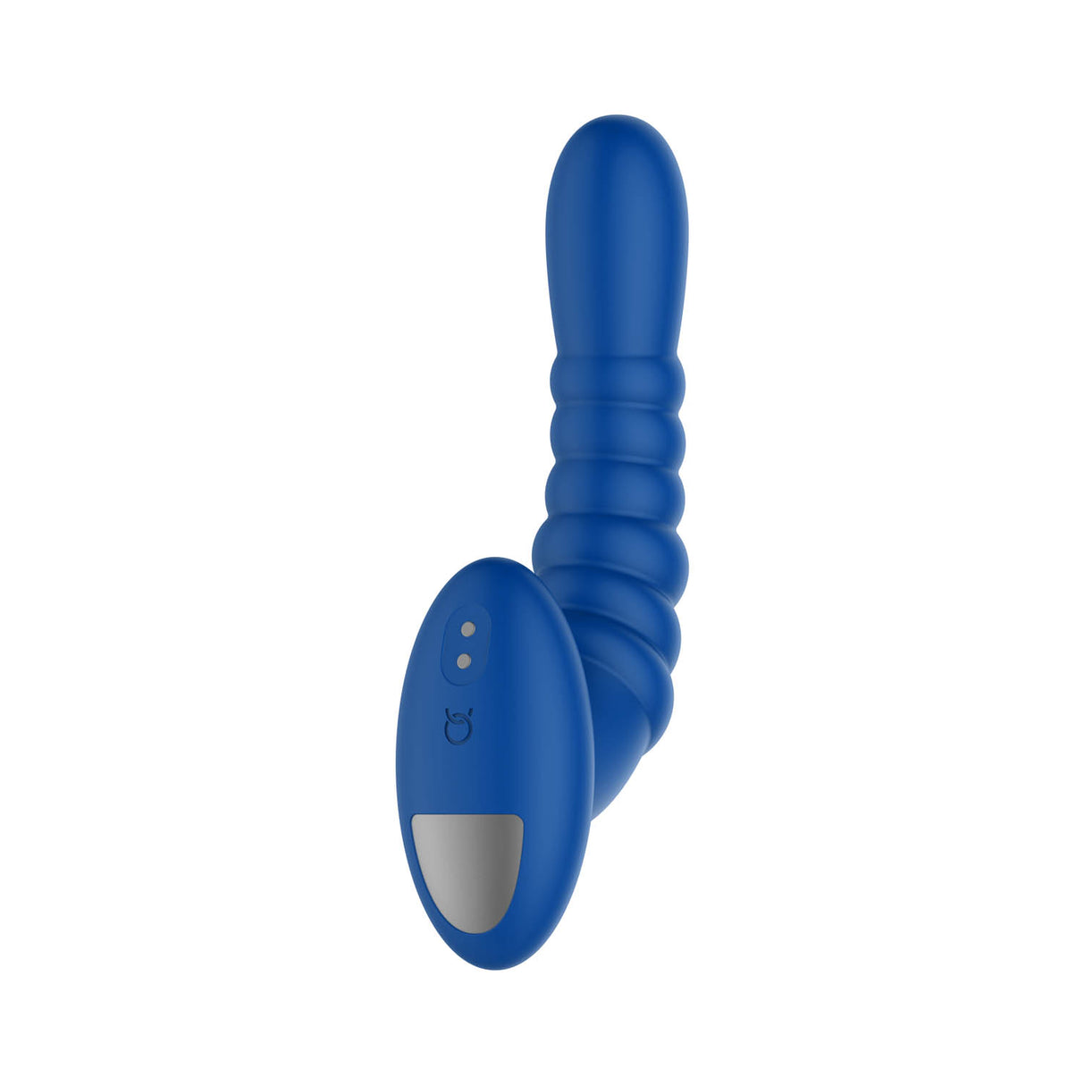 Forto Ribbed Pro Vibrating Massager Blue - Black