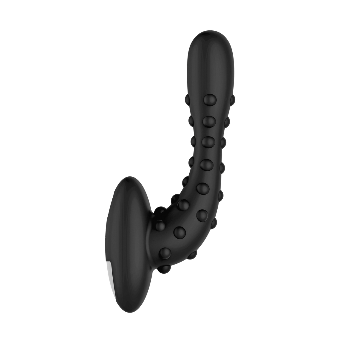 Forto Studded Pro Vibrating Prostate Massager Black - Blue