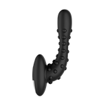 Forto Studded Pro Vibrating Prostate Massager Black - Blue