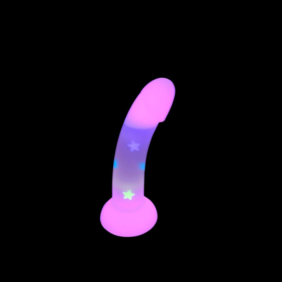 Stardust Star Fuck Silicone Dildo With Stars 7in