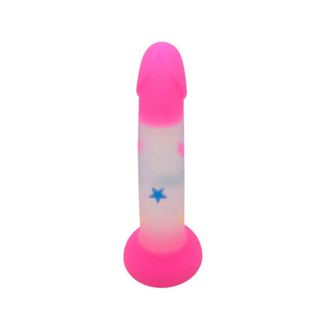 Stardust Star Fuck Silicone Dildo With Stars 7in