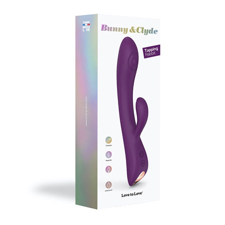 Bunny & Clyde Dual Stimulator Vibrator Purple Rain