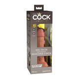 King Cock Elite Silicone Dual-Density Cock Dildo 6 in. Tan