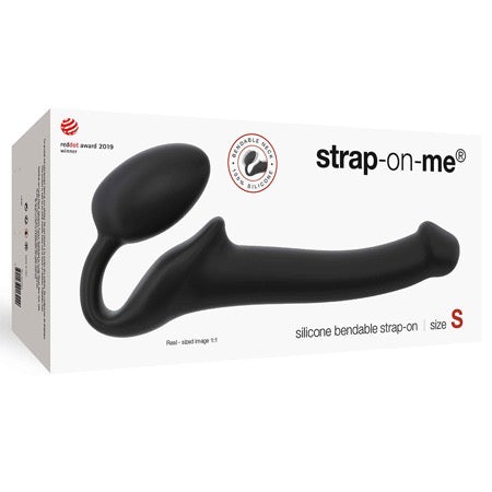 Strap-On-Me Semi-Realistic Bendable Strap-On Black Size S