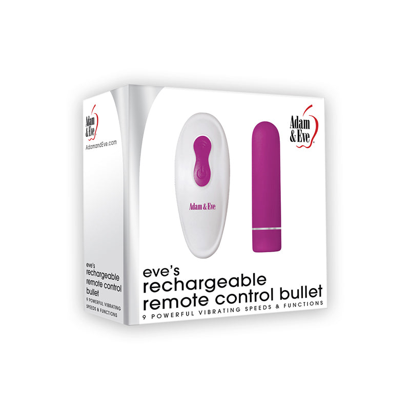 Adam & Eve eve's rechargeable remote control bullet vibrator 