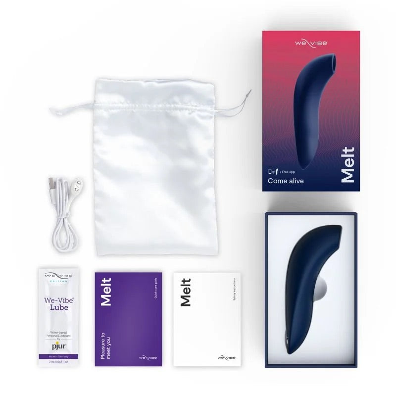 We-Vibe Melt Midnight Blue We Vibe Melt Couples Stimulator vibrator app controlled app enabled