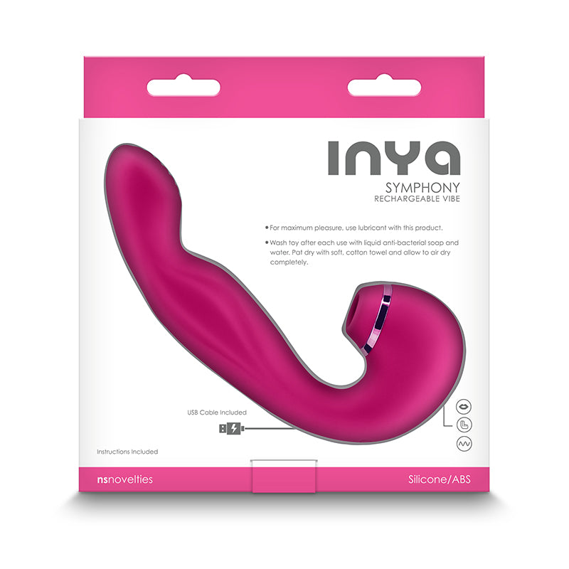 INYA Symphony Suction Dual Stimulator Pink - Purple