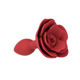 Lux Active Rose Silicone Butt Plug Red