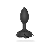 Love to Love Open Roses Silicone Anal Plug Black Onyx Large