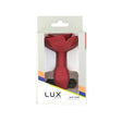 Lux Active Rose Silicone Butt Plug Red