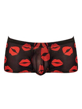 Kiss Me Mini Short Sheer Lips