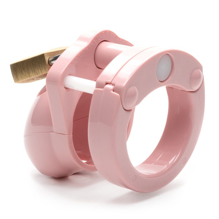 CB-X Mini Me 1¼” Chastity Cock Cage - Clear - Pink