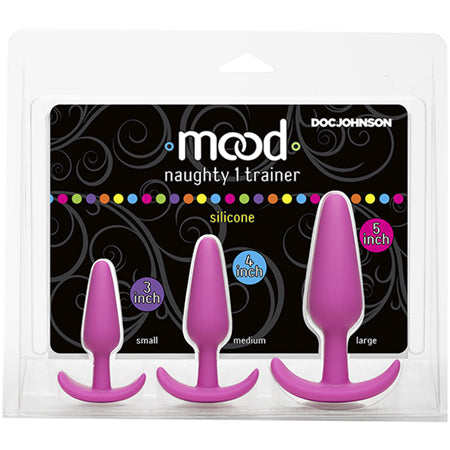 Mood Naughty 1 Anal Plug Trainer Set - Black - Pink