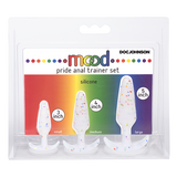 Mood Pride Anal Plug Trainer Set - Rainbow Confetti