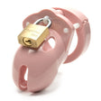 Mr Stubb 1.75" Chastity Cock Cage Kit - Pink - Clear