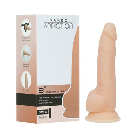 Naked Addition 8 inch Dual Density Silicone Dildo