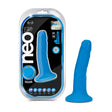 Neo Elite - 6 Inch Silicone Dual Density Dildo - Neon Blue