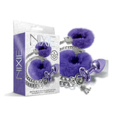 Nixie Metal Butt Plug & Furry Handcuff Set Medium - All Colors