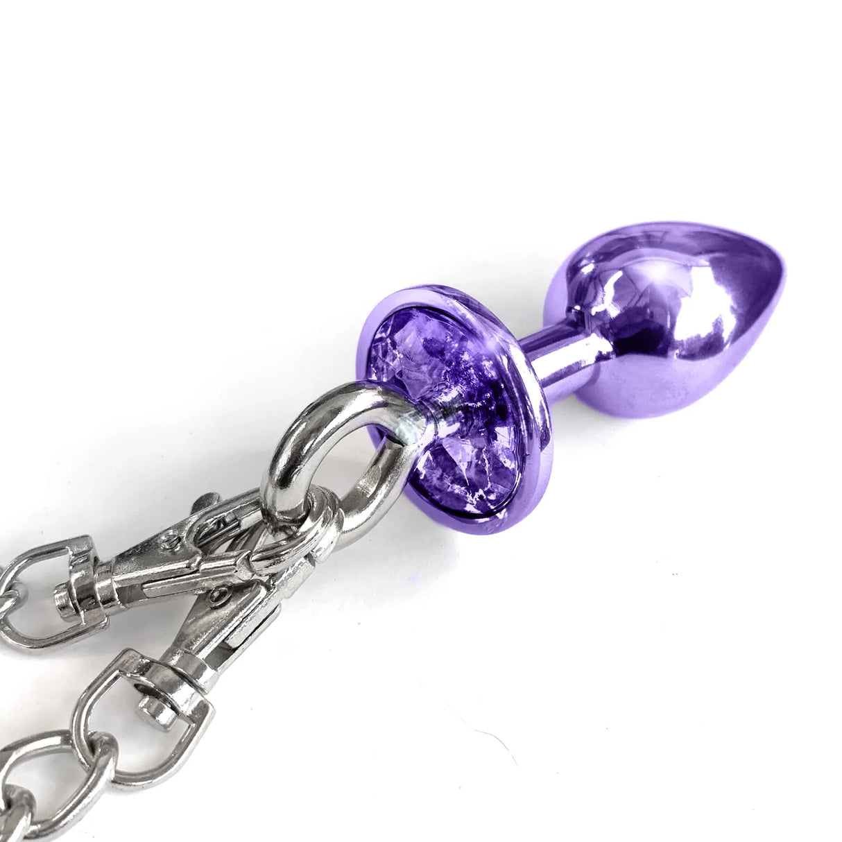 Nixie Metal Butt Plug & Furry Handcuff Set Medium - All Colors