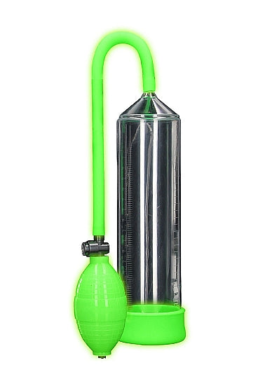 Ouch! Glow in the Dark Classic Penis Pump Neon Green