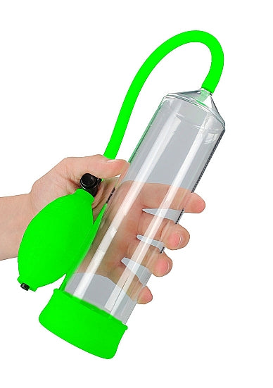 Ouch! Glow in the Dark Classic Penis Pump Neon Green