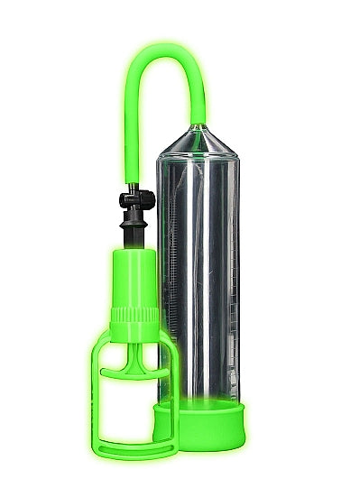 Ouch! Glow in the Dark Comfort Beginner Penis Pump Neon Green