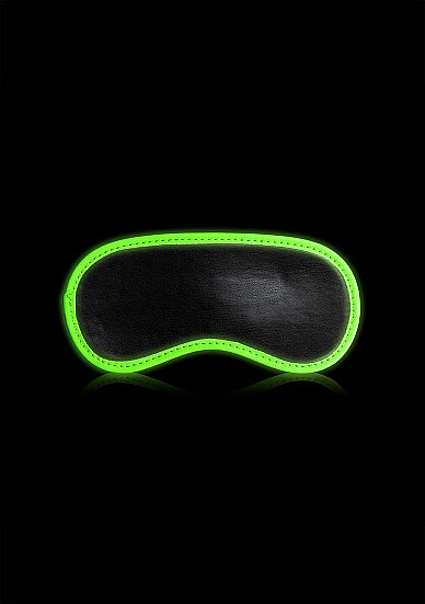 Ouch! Glow in the Dark Eye Mask Black/Neon Green