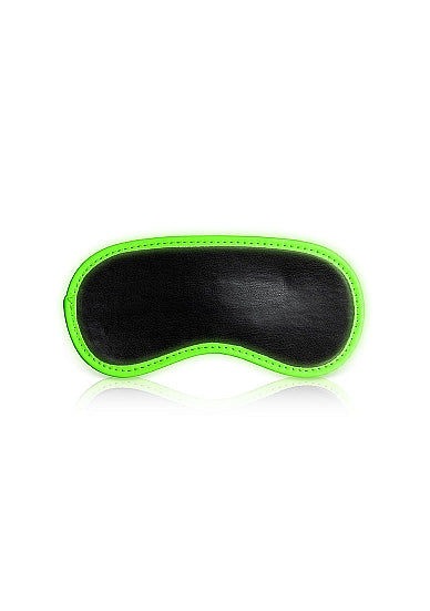 Ouch! Glow in the Dark Eye Mask Black/Neon Green