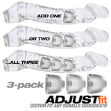 OxBalls ADJUSTFIT Inserts 3-Pack Clear