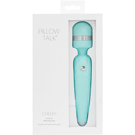 Pillow Talk Cheeky Wand Vibrator - Teal - Pink