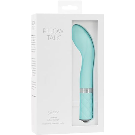 Pillow Talk Sassy G-Spot Vibrator - Teal - Pink