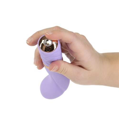 Pillow Talk Special Edition Purple Racy Mini Massager With Swarovski Crystal
