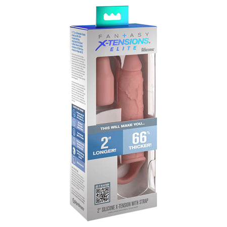 Fantasy X-tensions Elite 2 in. Silicone Extension With Strap Light