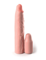 Fantasy X-tensions Elite 3 in. Silicone Mega Penis Extension - Light - Brown