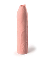 X-tensions Elite 7 in. Uncut Silicone Penis Extender- Light - Tan - Brown