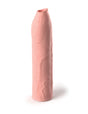 X-tensions Elite 7 in. Uncut Silicone Penis Extender- Light - Tan - Brown