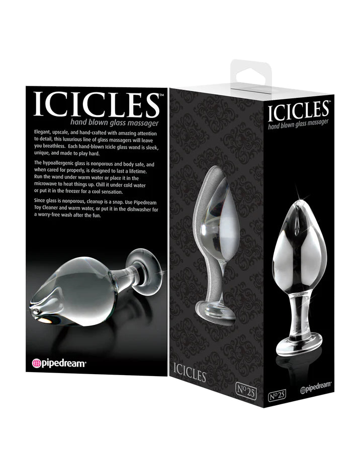 Icicles No. 25 Glass Anal Plug