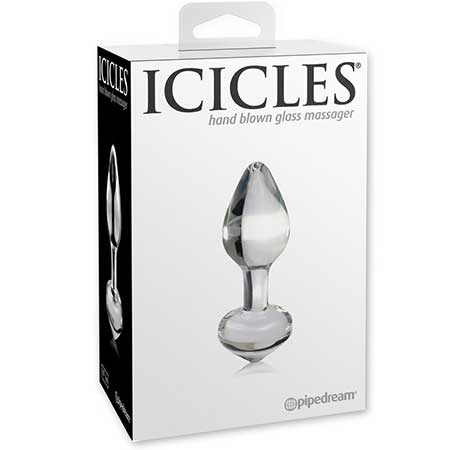 Icicles No. 44 Glass Anal Plug 3.25 inch