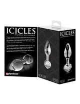 Icicles No. 44 Glass Anal Plug 3.25 inch