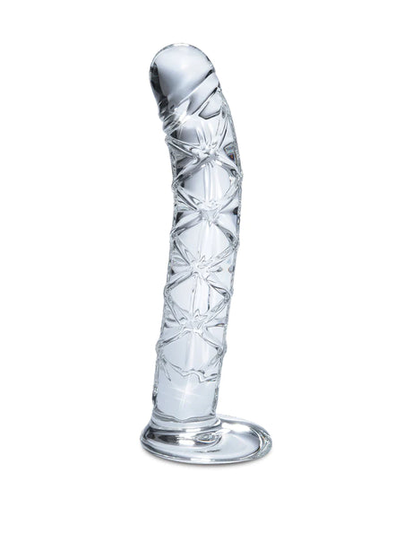 Icicles No 60 Glass G-Spot Ribbed Massager Dildo