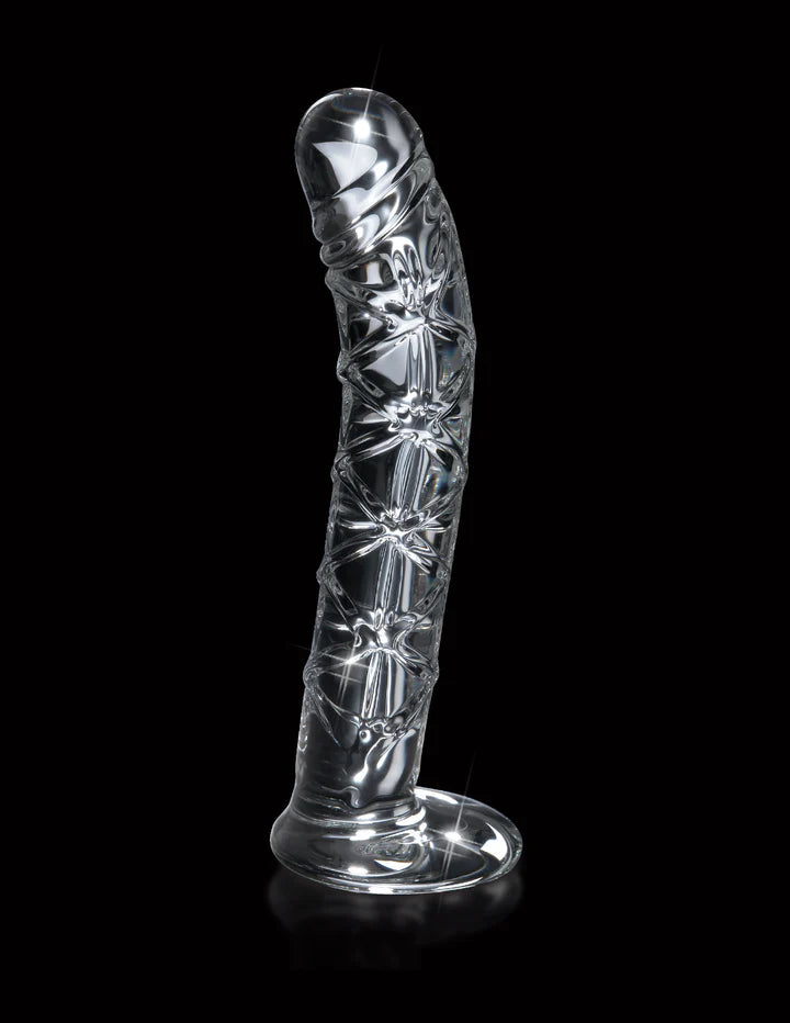 Icicles No 60 Glass G-Spot Ribbed Massager Dildo