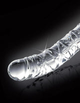 Icicles No 60 Glass G-Spot Ribbed Massager Dildo