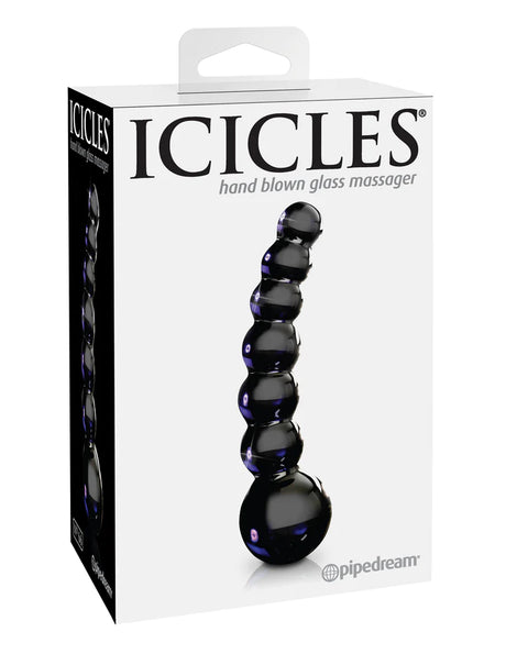 Icicles No. 66 Curved Beaded Glass 4.75 inch