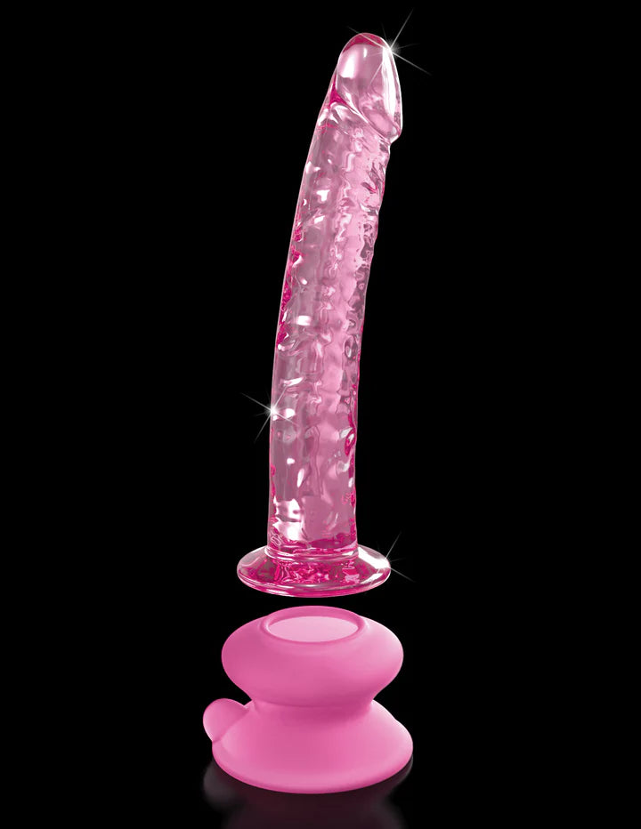 Icicles No. 86  Glass Dildo With Suction Cup 7 inch