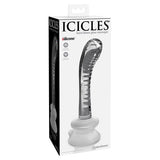 Icicles No. 88 Glass G-Spot/P-Spot Massager With Suction Cup