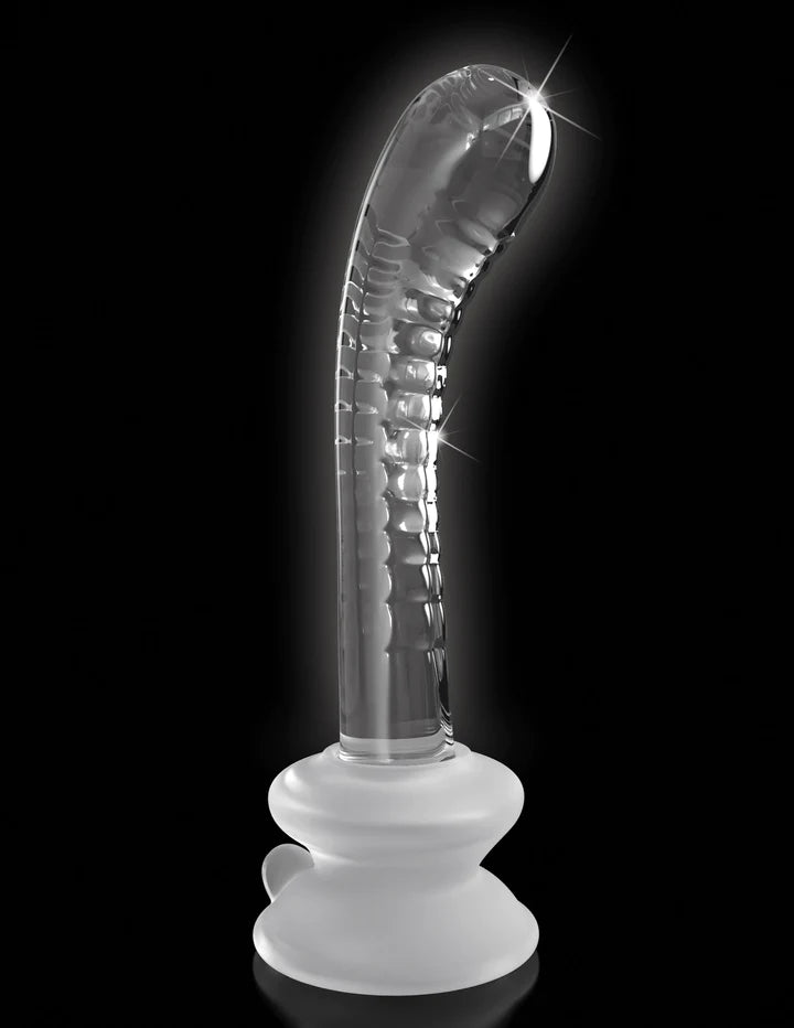 Icicles No. 88 Glass G-Spot/P-Spot Massager With Suction Cup