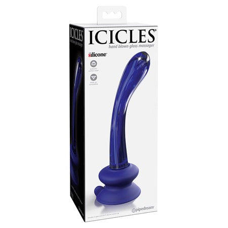 Icicles No. 89 Glass G-Spot/P-Spot Massager With Suction Cup